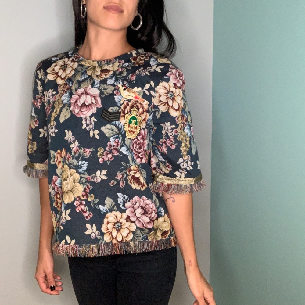 ZARA FLORAL PATTERN BLOUSE